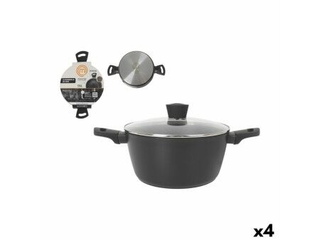 Garnek z Pokrywką MasterChef 24 cm (4 Sztuk)