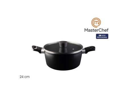 Garnek z Pokrywką MasterChef 24 cm (4 Sztuk)