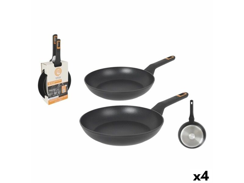 Zestaw Patelni MasterChef 2,5 mm (4 Sztuk)