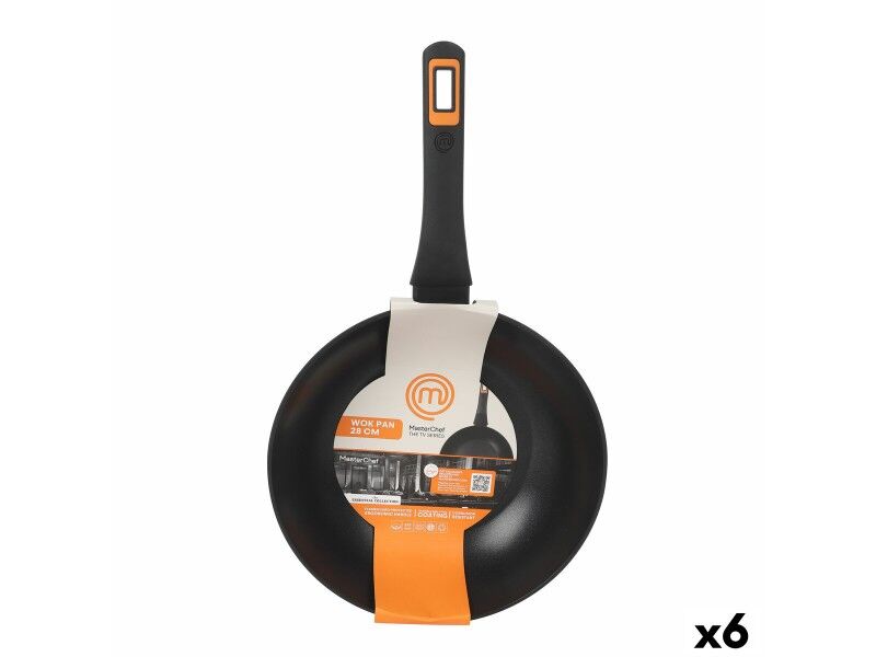 Patelnia Wok MasterChef 28 cm (6 Sztuk)