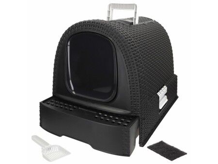 Kuweta dla Kotów Curver Antracyt 51 x 38,5 x 39,5 cm Plastikowy (Plastikowy)