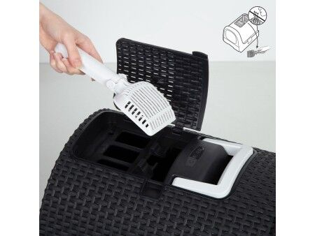 Kuweta dla Kotów Curver Antracyt 51 x 38,5 x 39,5 cm Plastikowy (Plastikowy)