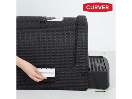 Kuweta dla Kotów Curver Antracyt 51 x 38,5 x 39,5 cm Plastikowy (Plastikowy)