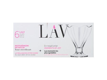 Zestaw kubków LAV Lily 250 ml 6 Części (4 Sztuk)