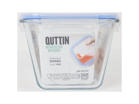 Pojemnik na Lunch Quttin Prostokątny 2,35 L (6 Sztuk)