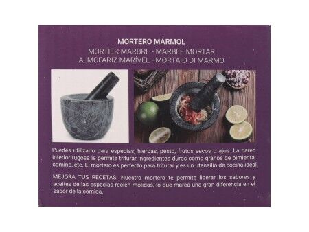 Moździerz kuchenny Quttin Granit 10 x 10 x 8 cm (12 Sztuk)
