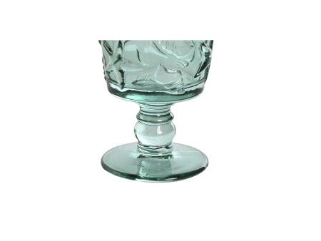 Zestaw kubków Home ESPRIT Turkusowy Szkło 345 ml (6 Sztuk)