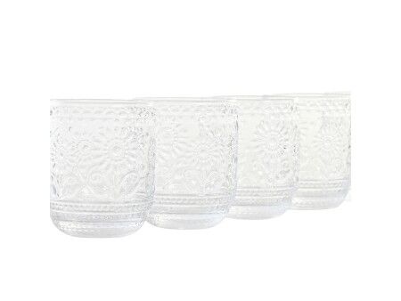 Zestaw kieliszków Home ESPRIT Przezroczysty Szkło Z reliefem 360 ml (6 Sztuk)