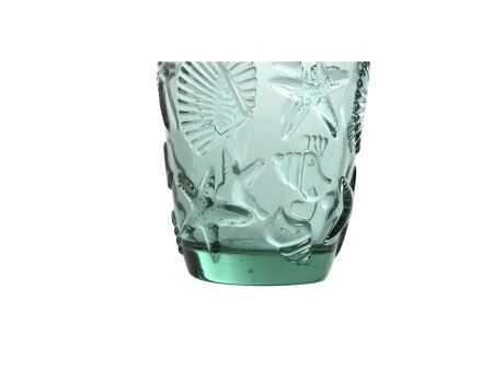 Zestaw kieliszków Home ESPRIT Turkusowy Szkło Śródziemnomorski Z reliefem 290 ml (6 Sztuk)