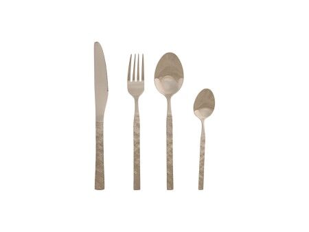 Zastawa stołowa Home ESPRIT Srebrzysty Stal nierdzewna 15 x 7 x 24 cm 16 Części