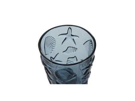 Zestaw kubków Home ESPRIT Niebieski Szkło 345 ml (6 Sztuk)