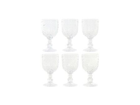 Zestaw kubków Home ESPRIT Przezroczysty Szkło 270 ml (6 Sztuk)