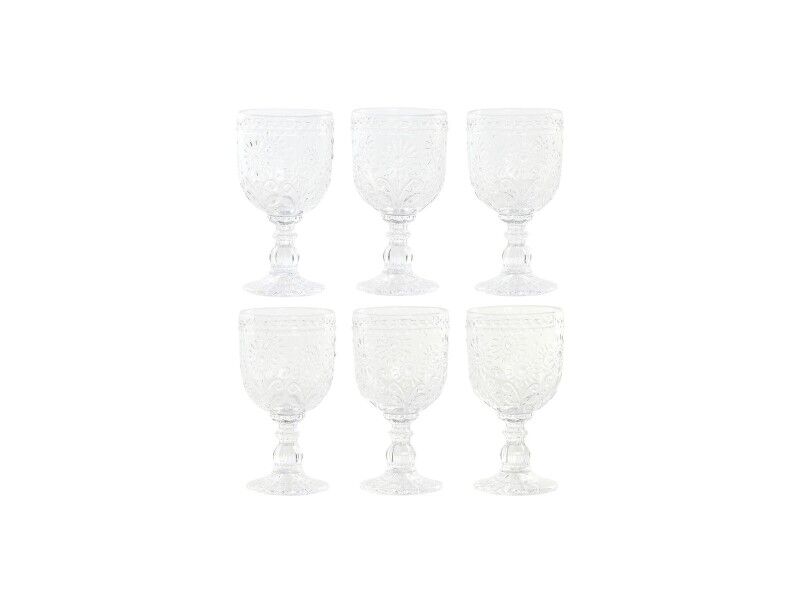 Zestaw kubków Home ESPRIT Przezroczysty Szkło 270 ml (6 Sztuk)
