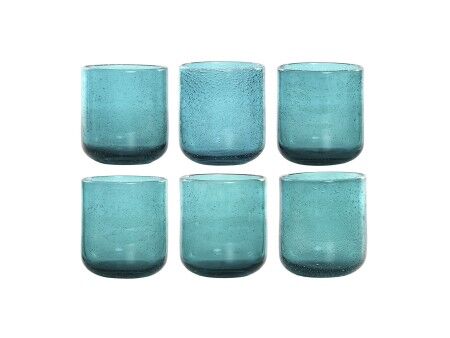 Zestaw kieliszków Home ESPRIT Turkusowy Szkło 320 ml (6 Sztuk)