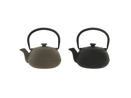 Dzbanek na herbatę Home ESPRIT Czarny Beżowy Stal nierdzewna Żelazo 300 ml (2 Sztuk)