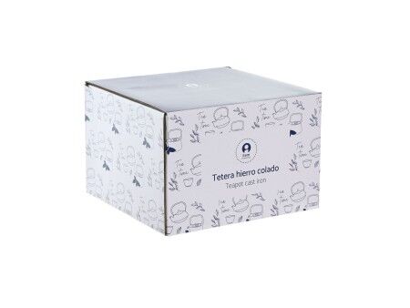 Dzbanek na herbatę Home ESPRIT Czarny Beżowy Stal nierdzewna Żelazo 1,2 L (2 Sztuk)