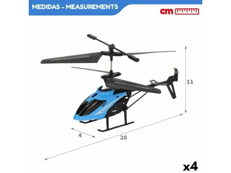 Helikopter Zdalnie Sterowany Colorbaby (4 Sztuk)