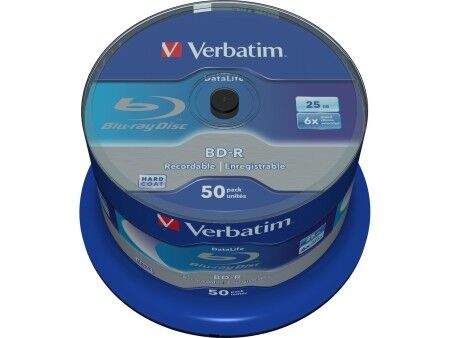 Blu-Ray BD-R Verbatim Datalife 50 Sztuk 25 GB 6x