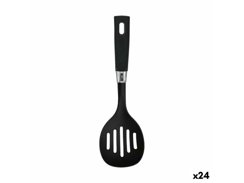 Łyżka cedzakowa Quttin Foodie Czarny Nylon
