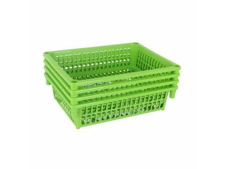 Wózek na Warzywa Tontarelli Mito 4 Kolor Zielony 40 x 29 x 18 cm (12 Sztuk)