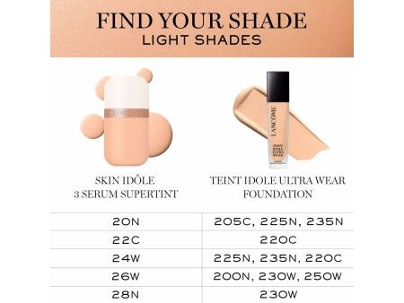 Nawilżający krem koloryzujący Lancôme IDÔLE MAKE-UP Nº 26w 30 ml