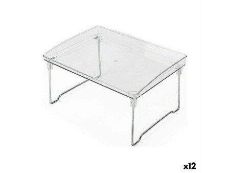 Stojak na talerze Confortime Składany Przezroczysty 31 x 22 x 16,8 cm (12 Sztuk)