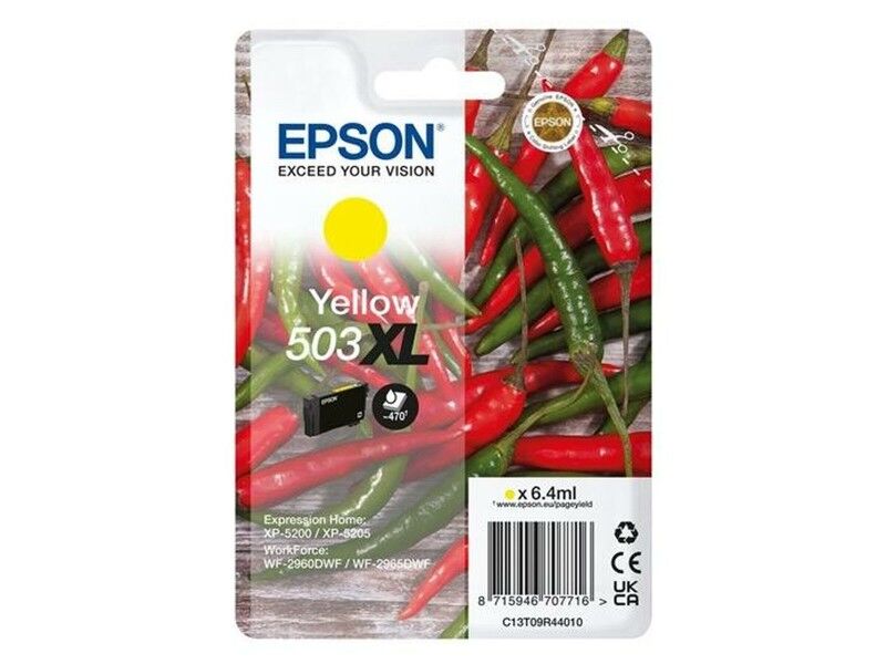 Oryginalny Wkład Atramentowy Epson 503XL Żółty Czarny