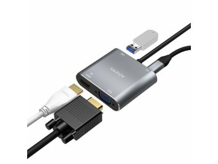 Adapter USB-C na VGA/HDMI Aisens A109-0626
