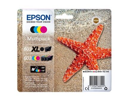 Oryginalny Wkład Atramentowy Epson 603 XL Czarny