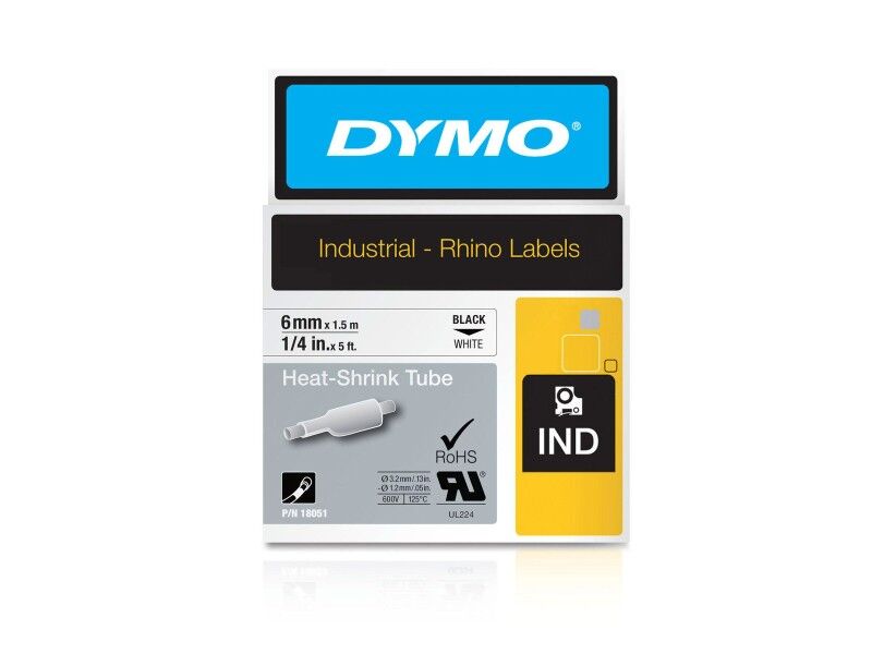 Laminowana Taśma do Drukarki Etykiet ID1-6 Dymo 18051 Biały