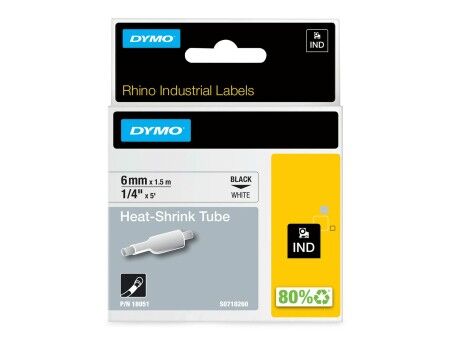 Laminowana Taśma do Drukarki Etykiet ID1-6 Dymo 18051 Biały