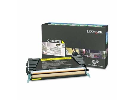 Toner Oryginalny Lexmark C736H1YG Żółty