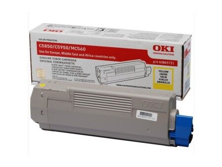 Toner Oryginalny OKI 43865721 Żółty