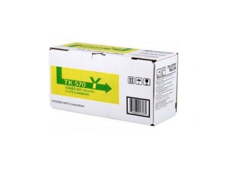 Toner Oryginalny Kyocera TK-570Y Żółty