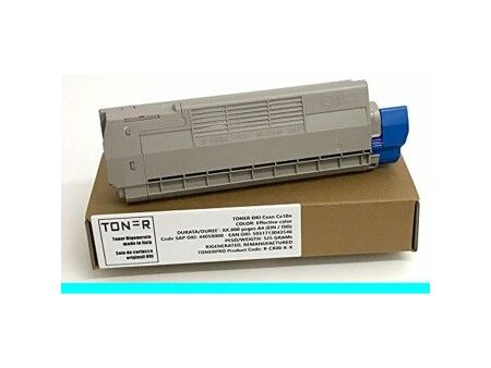Toner Oryginalny OKI 46507507 Czarny Turkusowy