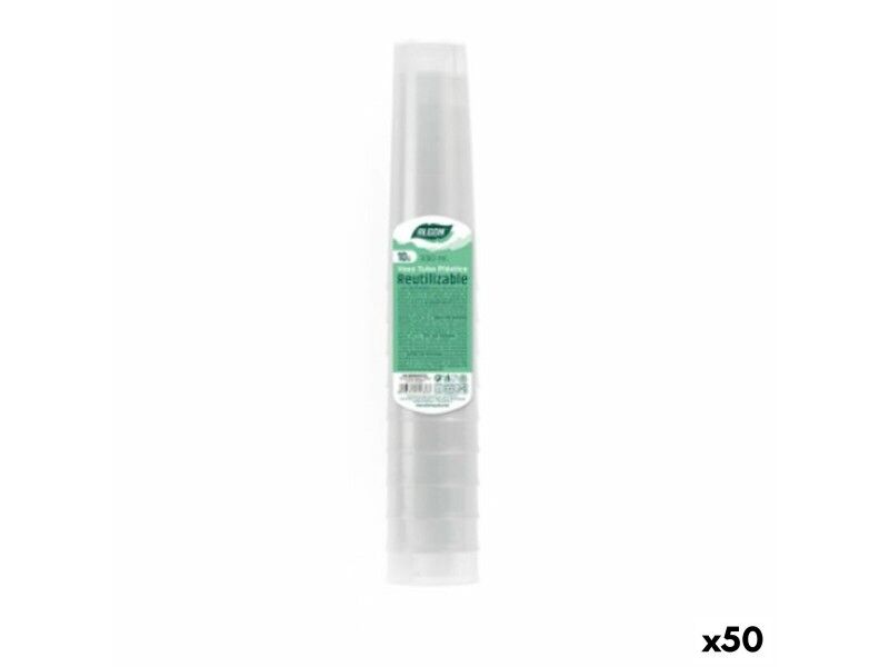 Zestaw szklanek wielokrotnego użytku Algon Przezroczysty 50 Sztuk 330 ml (10 Części)