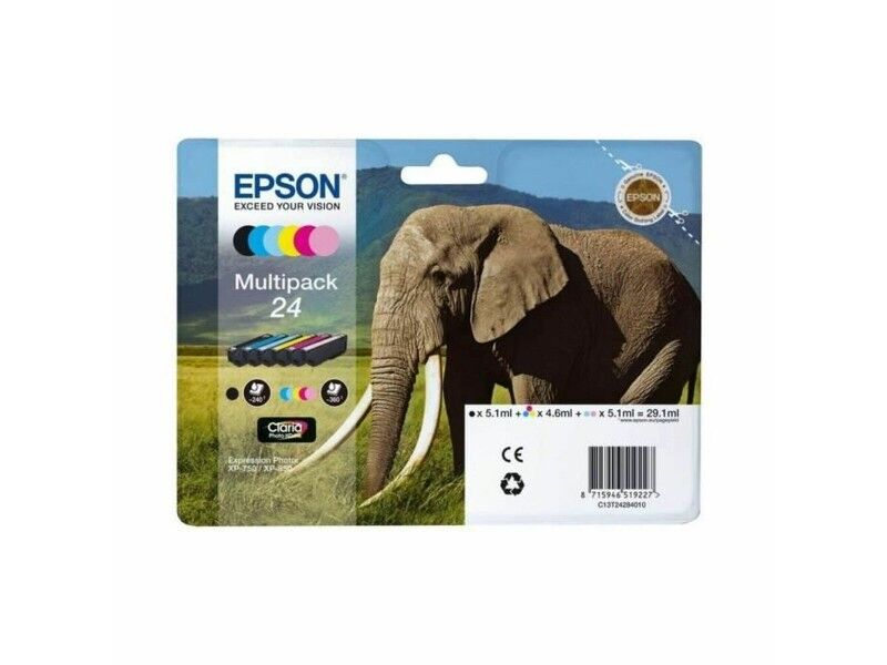 Oryginalny Wkład Atramentowy Epson Multipack 24 (6 Sztuk)