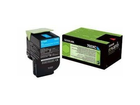 Toner Lexmark 702XC R Turkusowy
