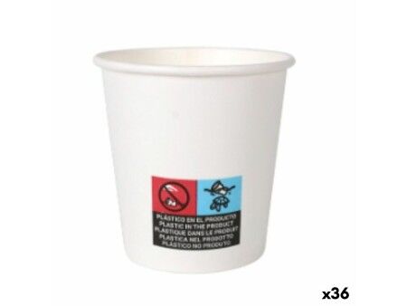 Zestaw kieliszków Algon Karton Jednorazowe Biały 36 Sztuk 120 ml (50 Części)