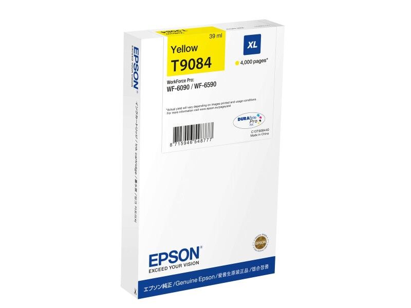 Oryginalny Wkład Atramentowy Epson C13T90844N Żółty