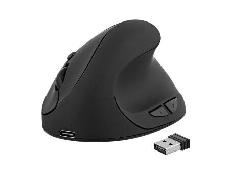 Ergonomiczna Myszka Optyczna T'NB Ergo Line Czarny 1600 dpi