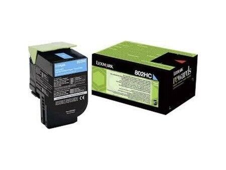 Toner Lexmark 80C2HCE Turkusowy