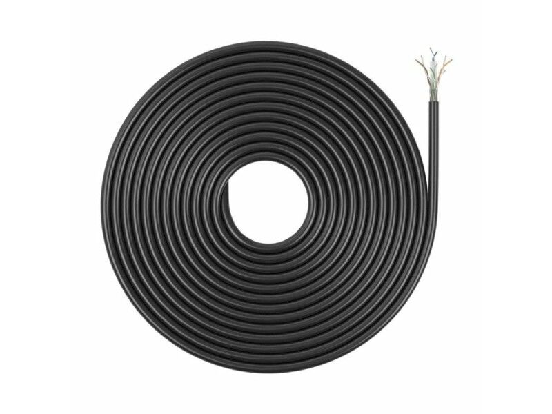 Kabel Sieciowy Sztywny UTP Kategoria 6 Aisens AWG23 Czarny 305 m