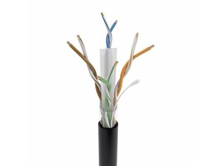 Kabel Sieciowy Sztywny UTP Kategoria 6 Aisens AWG23 Czarny 305 m