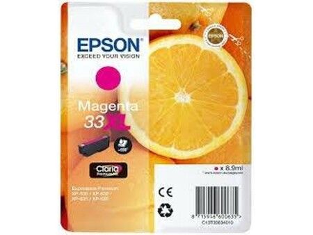 Oryginalny Wkład Atramentowy Epson C13T33634010 Czerwony Magenta