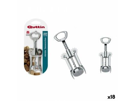 Otwieracz z Korkociągiem Quttin Stal nierdzewna 16,5 cm (18 Sztuk)