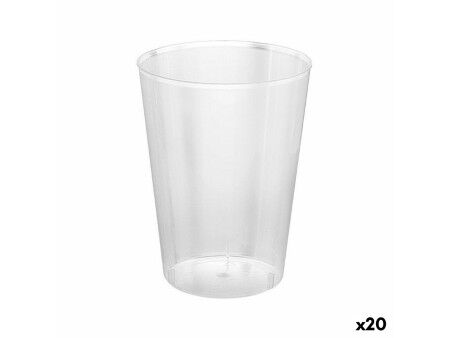 Zestaw szklanek wielokrotnego użytku Algon Przezroczysty Cydr 20 Sztuk 500 ml (15 Części)