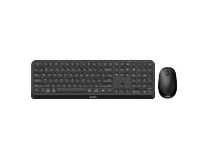 Klawiatura i Myszka Philips SPT6407B/16 Czarny Qwerty US