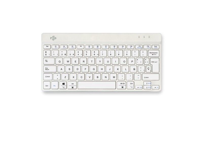Klawiatura R-Go RGOCOESWLWH Biały Qwerty Hiszpańska