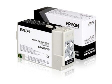 Oryginalny Wkład Atramentowy Epson SJIC20P(K) Czarny